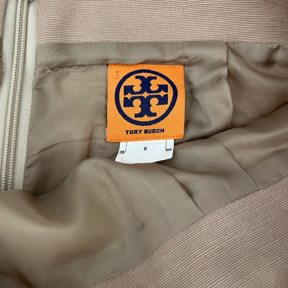 Tory Burch lined camel skirt w pockets - Picture 3 of 7